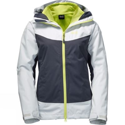 Chaquetas Jack Wolfskin North Ridge 3-in-1 Mujer - Blancas - Chile TFR902841